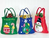 Christmas Totes Reusable Shopping Bags Includes 3 Bags