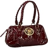 Ashley M Cadillac Embossed Croco Satchel