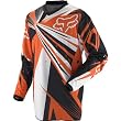 Fox Racing HC Undertow Youth Boys Motocross Motorcycle Jersey w/ Free B&F Heart Sticker - Orange