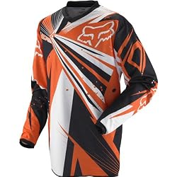 Fox Racing HC Undertow Youth Boys Motocross Motorcycle Jersey w/ Free B&F Heart Sticker - Orange