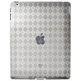 Amzer Luxe Argyle High Gloss TPU Soft Gel Skin Case for Apple iPad 2 - Clear (AMZ90783)