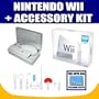 Nintendo WII Game Console with Crystal Controller Case and 9 in 1 Sports Pack with Exclusive FREE Complimentary Super Deal Micro Fiber Cleaning Cloth