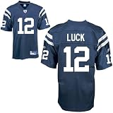 Andrew Luck #12 Indianapolis Colts Mens Blue Reebok Replica Football Jersey - Mens Size Large (50) - Stitched - Free Shipping!!