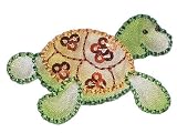 SCHILDKRÖTE REPTILIE TIER LANDSCHILDKRÖTE AUFNÄHER BÜGELBILD APPLIKATION AUFBÜGLER