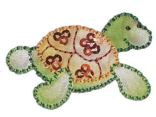 SCHILDKRÖTE REPTILIE TIER LANDSCHILDKRÖTE AUFNÄHER BÜGELBILD APPLIKATION AUFBÜGLER
