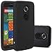 Moto X (2nd Gen) Case, LK [Shock Absorption] Hybrid Dual Layer Armor Defender Protective Case Cover for Motorola Moto X 2nd Generation (Black)