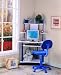 Blue Finish Corner Workstation Children's Computer Desk
