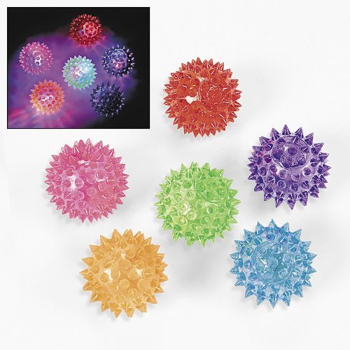 Vinyl Mini Light-Up Spike Balls (1 dz)