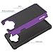 Galaxy On5 Case, OEAGO Samsung Galaxy On 5 Case Cover Accessories - Shock-Absorption Dual Layer Defender Protective Case Cover For Samsung Galaxy On5 G550 - Purple