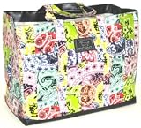 Bungalow Scout Original Dean-O Tote Bag, Bandanarama / Black Faux Leather Trim, 12136