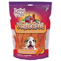 Loving Pets Vegitopia Sliced Carrots Dog Treats, 5-Ounces