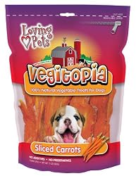 Loving Pets Vegitopia Sliced Carrots Dog Treats, 5-Ounces