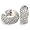 Goldmaid Damen-Creolen PremiumShine 925 Sterlingsilber 108 Zirkonia Pa O731S