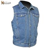 Men's Medium Blue Denim Vest
