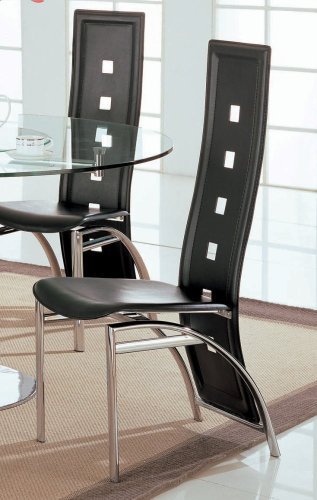 Coaster Broward Dining Side Chair with Bonded Leather Seats
