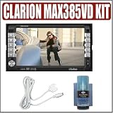 Clarion MAX385VD 6.5 in. Double DIN Touch Screen Car Receiver + Accessory Kit