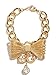G by GUESS Women's Gold-Tone Mesh Bow Bracelet