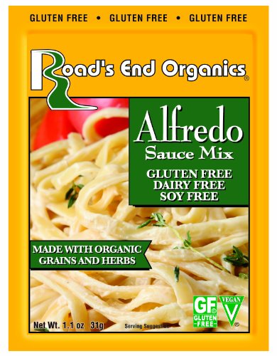 Road's End Organics Gluten Free Alfredo Chreese Mix, 1.1-Ounce Pouches (Pack of 12)