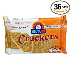 Glutano Crackers, Maize Wheat-Free and Gluten-Free, 1.76-Ounce Package (Pack of  36)