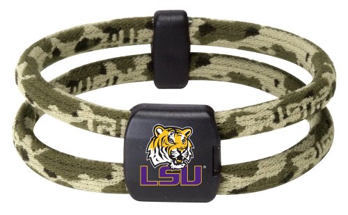 Trion NCAA Louisiana State University Tigers Wristband (Camo Forest, Large)