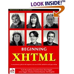 Beginning XHTML