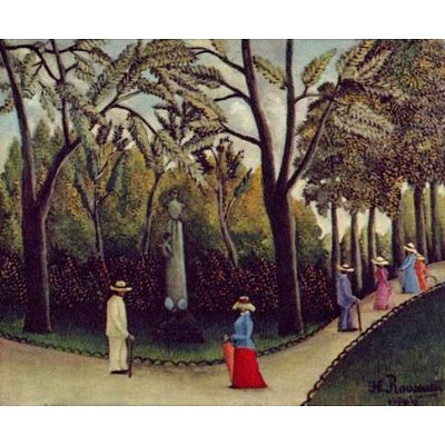 Henri Rousseau (The Chopin monument in the Jardin du Luxembourg) Art Poster Print - 11x17