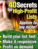 40 Secrets for High-Profit Lists