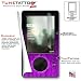 Microsoft   Zune TM (Original 30 gig) Skin Fire Purple On Black WraptorSkinz TM Kit by TuneTattooz TM