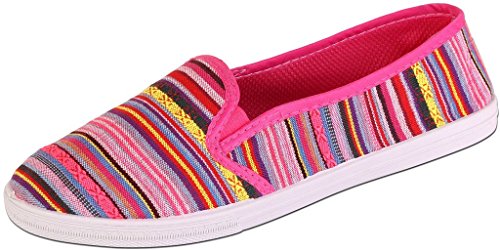 AimTrend Women's Espadrilles Flat Canvas Slip On Shoes