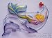 Ocean Mermaid Dolphin Beach Metal Tin Wall Art