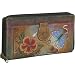 Anuschka Ladies Clutch Wallet-Premium Hibiscus Antique
