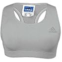 adidas Women's Microfiber Sport Bra ( sz. L, Aluminum )