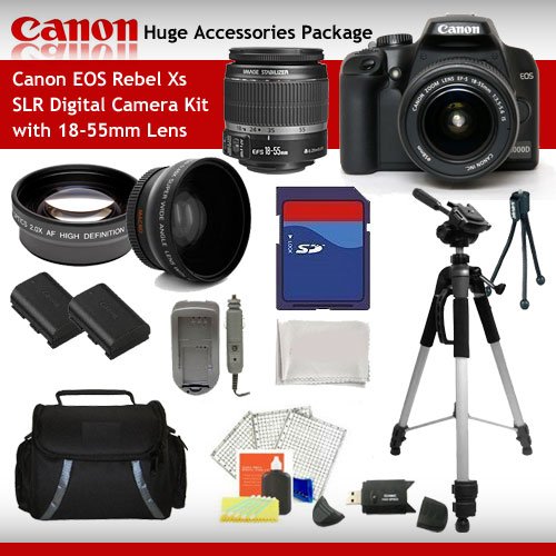 Canon EOS Rebel XS (a.k.a. 1000D) SLR Digital Camera Kit (Black)