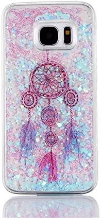 Naoho® Hard PC Bling Star Dreamcatcher Pattern Moving Liquid Case for Samsung Galaxy S7 Edge Stylish Shiny Glitter Sparkle Stars Dynamic Quicksand Flowing Case (7# for Galaxy S7 edge)