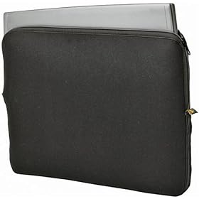 Case Logic NCLE-17 Reversible Neoprene 17-inch Laptop Shuttle (Black/Red)