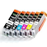 BCI-351XL（BK/C/M/Y/GY）+BCI-350XLPGBK顔料ブラック（6色マルチパック大容量）キヤノン[Canon]互換インクカートリッジ【インク革命製】