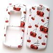 Motorola L7c SLVR Snap On Protector Hard Case Image Cover Cherry 018