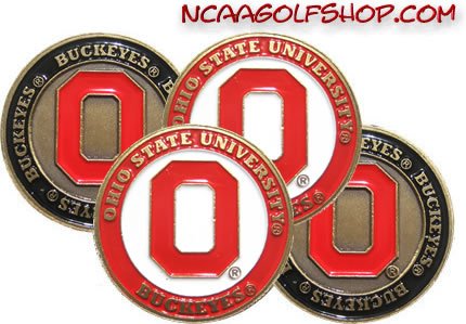 Ohio State Buckeyes Golf Ball Markers