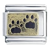 Paw Prints Pugster Italian Charm