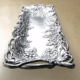 Arthur Court Grape 19-Inch Oblong Tray