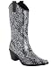Capelli New York Shiny Python Skin Printed Ladies Rubber Rain Boot