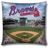 Atlanta Braves MLB Photo Real Toss Pillow (18x18")