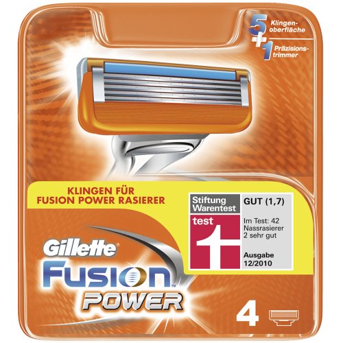 Gillette Fusion Power Blades - 4 Pack