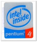 Intel Pentium 4 Logo Stickers Badge for Laptop and Desktop Case -10001005