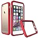 Rhino Shield Crash Guard Slim Impact Bumper for iPhone 6/6s - Red (includes Rear Scratch Protection Shield)