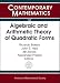Books : Algebraic and Arithmetic Theory of Quadratic Forms