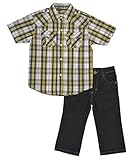 Fubu Plaid Patch 2-Piece Outfit (Sizes 12M - 24M)