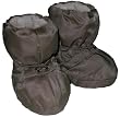 7A.M. ENFANT 500 Soft -Soled Booties, Water Repellent Insulated and Quilted - Cafe, Small