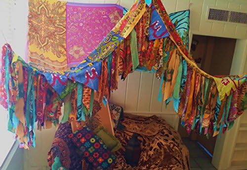 Boho Bed canopy Hippie Hippiewild Bohemian Hippy scarves Gypsy hippie canopies wall Decor curtain photo backdrop Fringe coachella festival..IN STOCK..SHIPS SAME DAY YOU PAY!