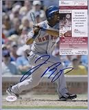 Jose Reyes New York Mets Signed Autographed Photo Jsa Coa Matching Numbers